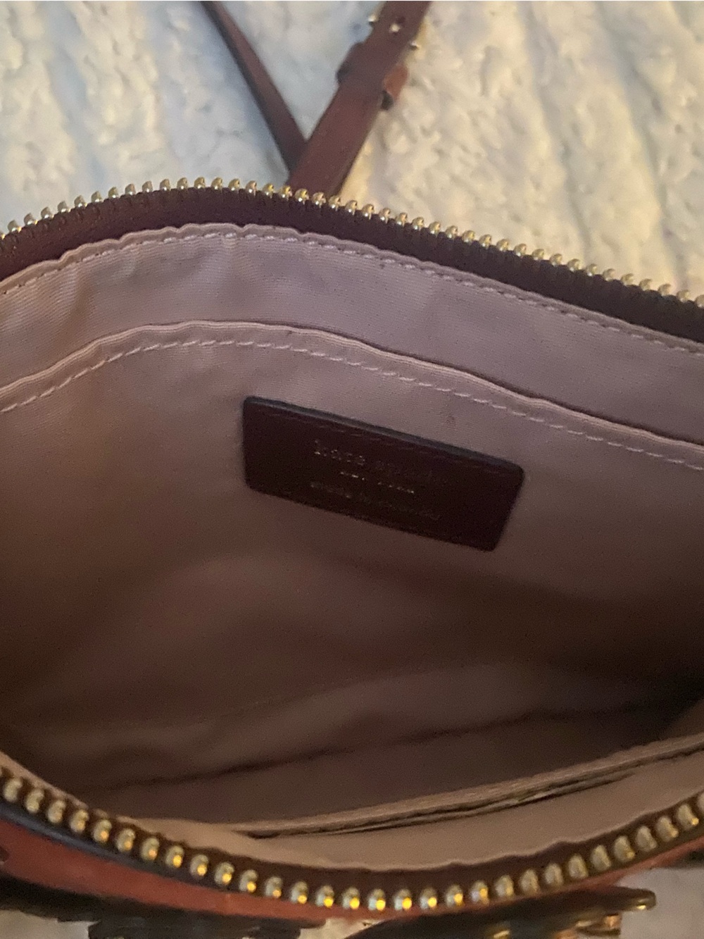 kate spade Burgundy Floral-Appliqué Crossbody Bag - Picture 4 of 4